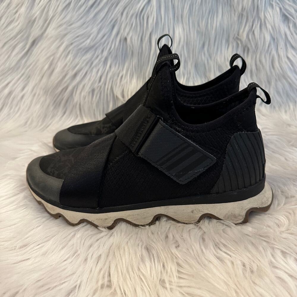 SOREL Kinetic Sneak Slip On Sneakers Shoes Strap Black NL3374 - Picture 8 of 10